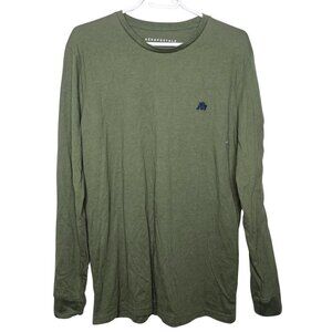 Men's Crew Neck Long Sleeve Aeropostale Shirt Size M Khaki Green